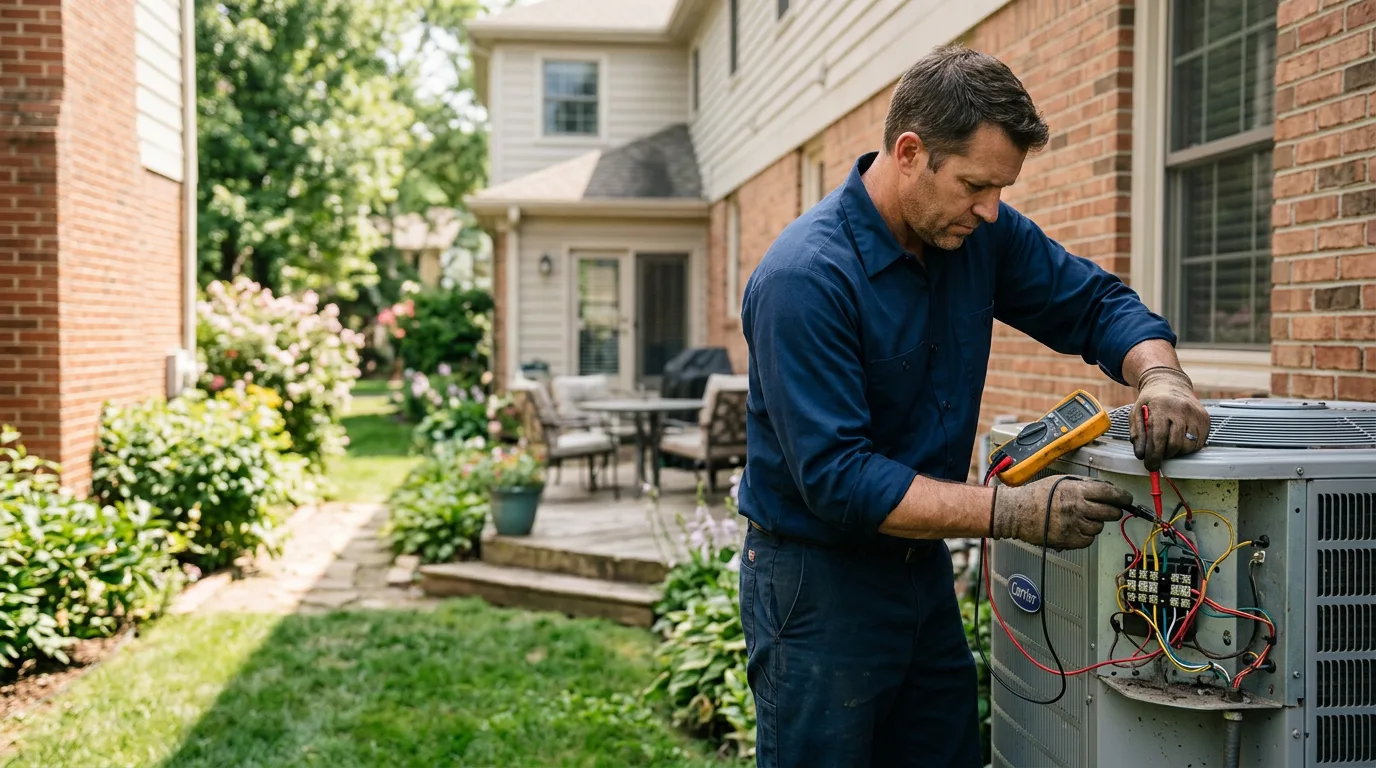 HVAC technician working near Aldie, VA